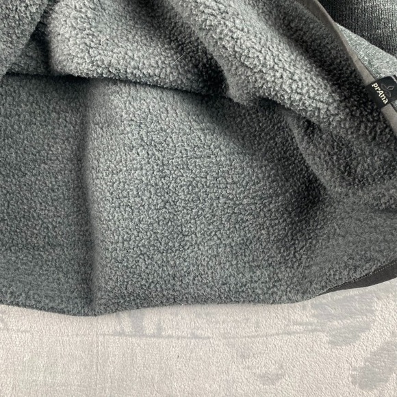 Prana Sweater Mens Large Gray 1/4 Zip Pullover Bryce Knit Fleece Sweatshirt - Picture 6 of 10